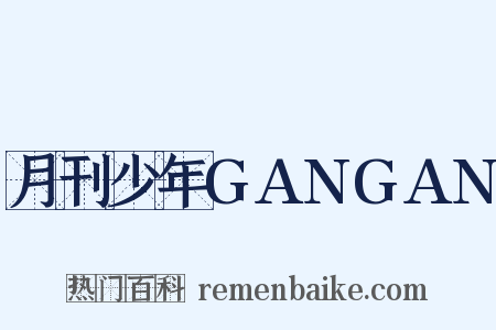 月刊少年GANGAN是什么意思的图片